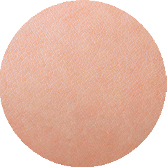 Un cercle montrant en gros plan une peau claire avec une texture très fine, lisse et uniforme.